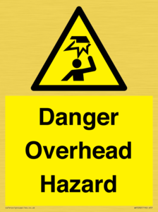 Danger Overhead Hazard